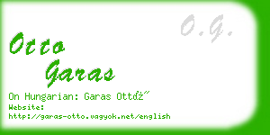 otto garas business card